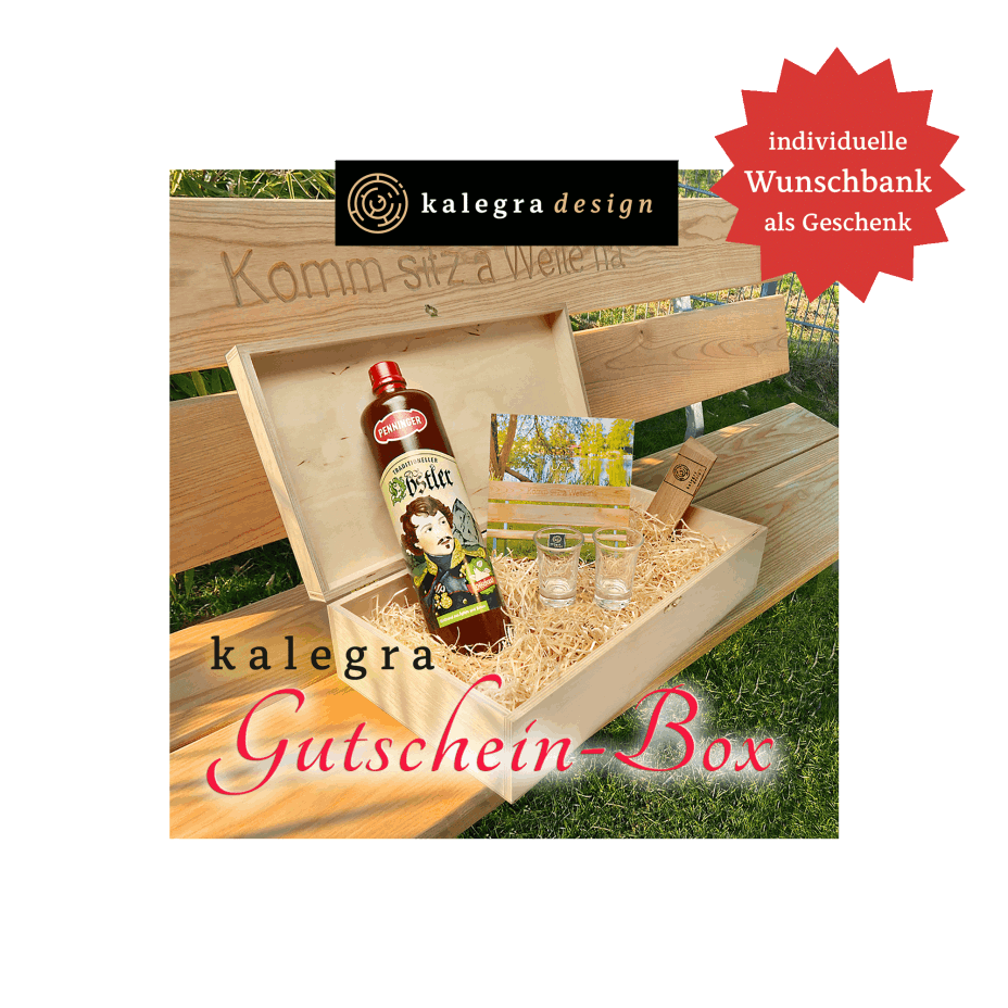 kalegra Gutschein-Box als Geschenk